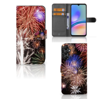 Samsung Galaxy A05s Wallet Case met Pasjes Vuurwerk