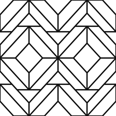 Zwart-wit geometrisch patroon behang modern