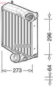 Intercooler, inlaatluchtkoeler DIT28022
