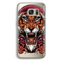 Tiger and Rattlesnakes: Samsung Galaxy S7 Transparant Hoesje