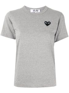 Comme Des Garçons Play t-shirt à patch logo - Gris