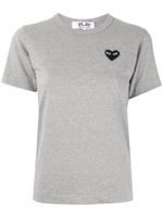 Comme Des Garçons Play t-shirt à patch logo - Gris - thumbnail