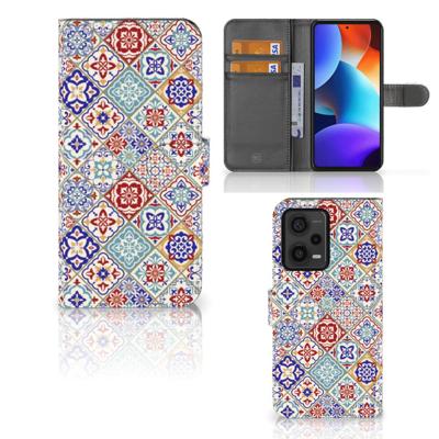 Xiaomi Redmi Note 12 Pro Plus | Bookcase | Tiles Color | Portemonnee hoesje
