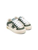 Golden Goose Kids panelled low-top leather sneakers - Blanc - thumbnail