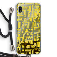 Majorelle Blue Print: Samsung Galaxy A10 Transparant Hoesje met koord Majorelle Blue Print: Samsung Galaxy A10 Transparant Hoesje met koord