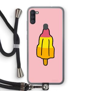 Raketijsje: Samsung Galaxy A11 Transparant Hoesje met koord