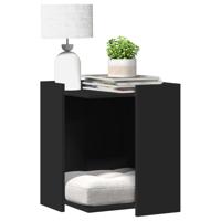 VidaXL Kattenbakkast 42x42x51 cm bewerkt hout zwart VidaXL Kattenbakkast 42x42x51 cm bewerkt hout zwart