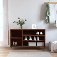 VidaXL Schoenenkast 102x36x60 cm bewerkt hout bruin eikenkleur
