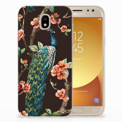 Samsung Galaxy J5 2017 | TPU Hoesje | Pauw met Bloemen
