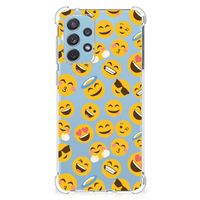 Samsung Galaxy A73 Doorzichtige Silicone Hoesje Emoji - thumbnail