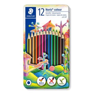 Staedler kleurpotloden Noris Colour, metalen doos 12 stuks