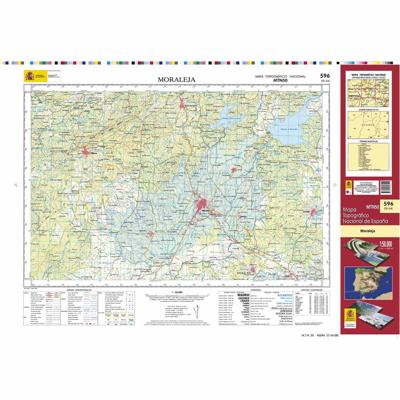 Topografische kaart 596 MT50 Moraleja | CNIG - Instituto Geográfico Nacional1