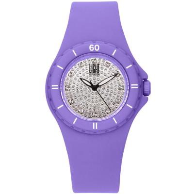 Light Time SILICON STRASS (Ø 36 mm) Dames horloge