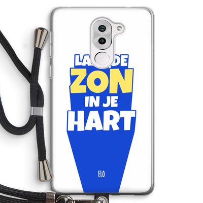 Laat de zon in je hart: Honor 6X Transparant Hoesje met koord