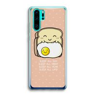 Sleep All Day: Huawei P30 Pro Transparant Hoesje