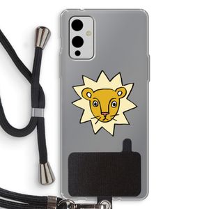 Kleine leeuw: OnePlus 9 Transparant Hoesje met koord