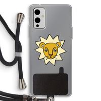 Kleine leeuw: OnePlus 9 Transparant Hoesje met koord