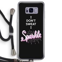 Sparkle quote: Samsung Galaxy S8 Plus Transparant Hoesje met koord