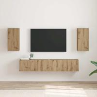 TV Wandkast 2 pcs Ambachtelijk eiken 30 x 31 x 60 cm