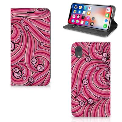 Apple iPhone Xr | Bookcase | Swirl Pink