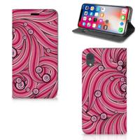 Apple iPhone Xr | Bookcase | Swirl Pink