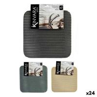Antislipmat Kinvara SJ-A106 SJ-A106 Wit Donker grijs Plastic 32 x 32 cm Set 2 Onderdelen (24 Stuks)