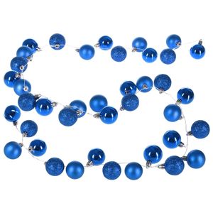 Casaria Kerstboomballenverlichting - Kerstslinger 40-LED - Blauw - 2m
