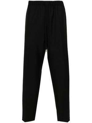 MM6 Maison Margiela pantalon fuselé à lien de resserrage - Noir