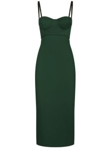 Dolce & Gabbana robe bustier à coupe mi-longue - Vert