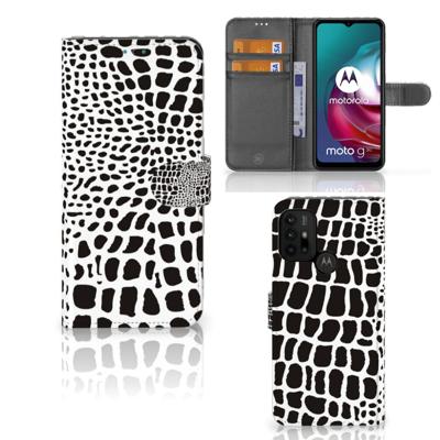 Motorola Moto G10 | G20 | G30 | Telefoonhoesje | Met pasjeshouder | Slangenprint