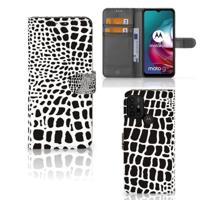 Motorola Moto G10 | G20 | G30 | Telefoonhoesje | Met pasjeshouder | Slangenprint