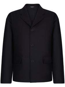 Dolce & Gabbana blazer boutonné à revers pointus - Noir