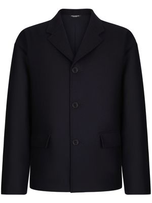 Dolce & Gabbana blazer boutonné à revers pointus - Noir