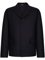 Dolce & Gabbana blazer boutonné à revers pointus - Noir