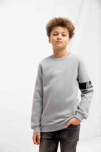 Malelions Captain 2.0 Sweater Kids Grijs/Lichtblauw - Maat 128 - Kleur: LichtblauwGrijs | Soccerfanshop