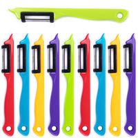 Solingen Dunschiller Enkel Mes - voor Fruit- en Groenteschiller - Kunststof - Mix - 10 stuks - thumbnail