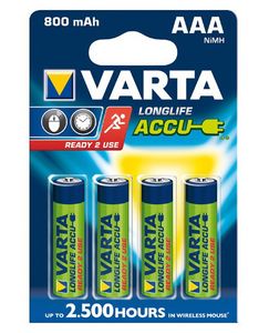 4 x AAA Varta Ready to use batterijen - 800mAh