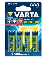 4 x AAA Varta Ready to use batterijen - 800mAh