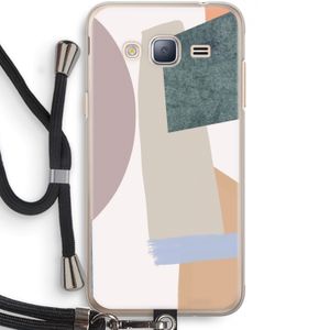 Lindo: Samsung Galaxy J3 (2016) Transparant Hoesje met koord