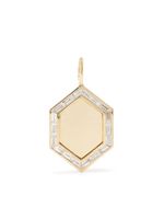 Lizzie Mandler Fine Jewelry pendentif D en or 18ct pavé de diamants