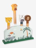 Inlegspel springende dieren SAFARI baby SMALL FOOT meerkleurig