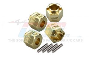 GPM Brass 7mm Wheel Hex Hub Extenders (+1.5mm) - Traxxas TRX-4M