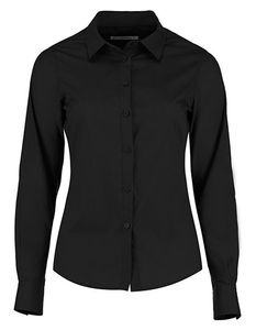 Kustom Kit K242 Women`s Tailored Fit Poplin Shirt Long Sleeve
