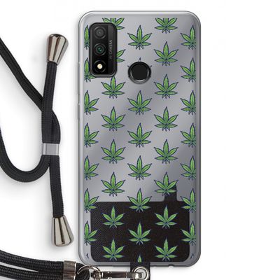 Weed: Huawei P Smart (2020) Transparant Hoesje met koord