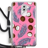 Kokosnoot roze: Honor 6X Transparant Hoesje met koord