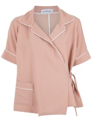 Olympiah wrap style shirt - Rose
