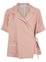 Olympiah wrap style shirt - Rose