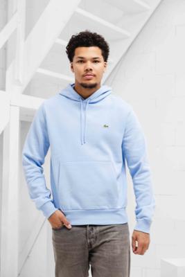Lacoste Fleece Hoodie Heren Lichtblauw - Maat M - Kleur: Lichtblauw | Soccerfanshop