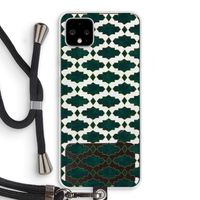 Moroccan tiles: Pixel 4 XL Transparant Hoesje met koord