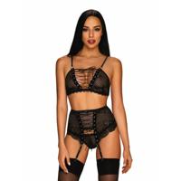 Ondergoed Set Obsessive Basitta Zwart S/M Ondergoed Set Obsessive Basitta Zwart S/M